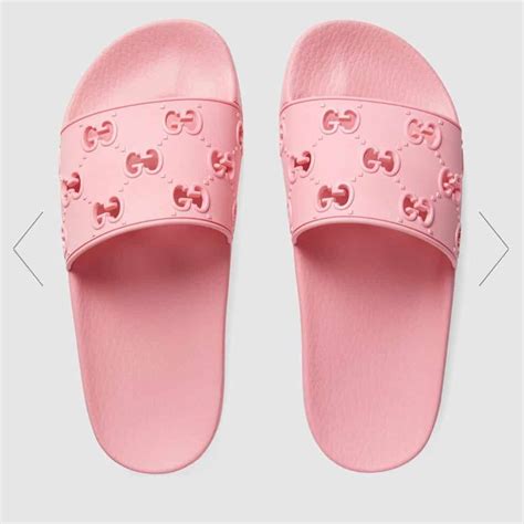 gucci logo flip flop sandal|Gucci slide sandals.